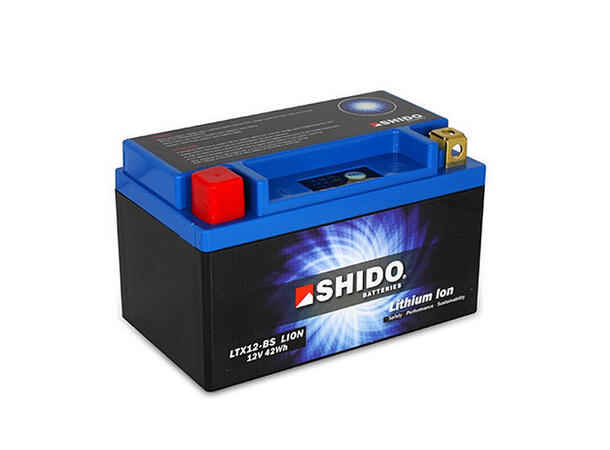 Shido LTX12-BS Lithium - 12V ATV/MC/Snøscooter Batteri